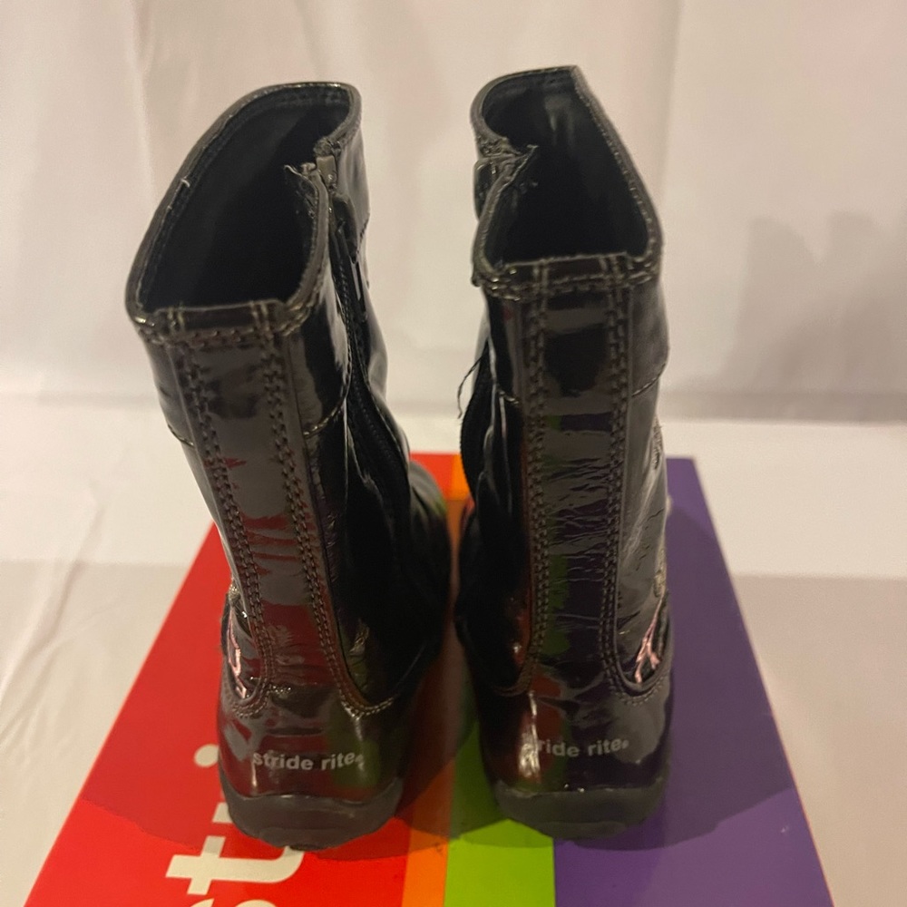 Stride Rite Girl's Jonine Zipper Boot Pewter Size 7M - Picture 5 of 8